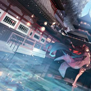 Anime girl Japan wallpaper