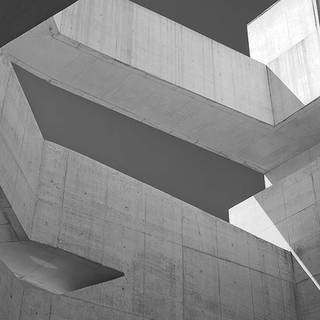 White modern minimalist architecture wallpaper