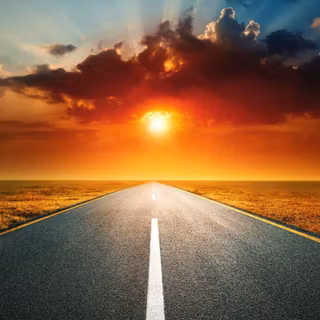 Straight road wallpaper