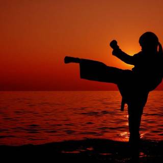 Girl karate wallpaper