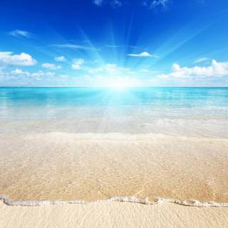 Ocean beach desktop wallpaper