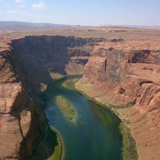 Horseshoe Bend aerial view wallpaper