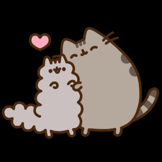 Valentine's Day Pusheen wallpaper