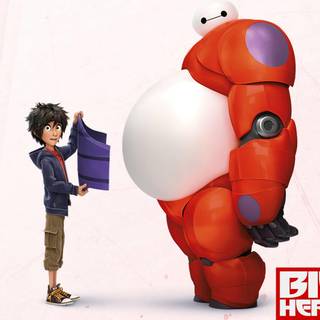 Stich and Baymax wallpaper