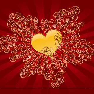 Valentine's cat wallpaper