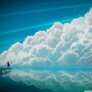 Space anime 1440x1080 wallpaper