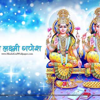 Lakshmi Ganesh desktop wallpaper