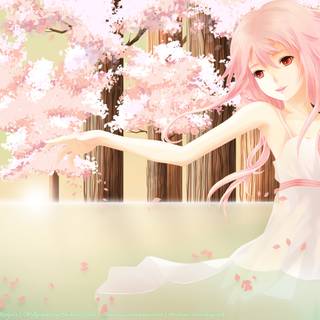 Peach tree anime wallpaper