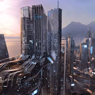 Anime city Ps4 wallpaper