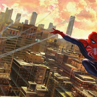 Anime city Ps4 wallpaper