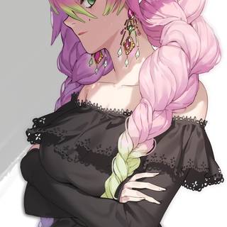 Mitsuri Kanroji Kimetsu no Yaiba wallpaper