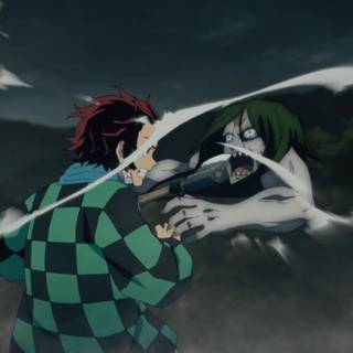 Demon in the temple Kimetsu no Yaiba wallpaper