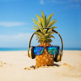 Pineapples sunglasses wallpaper