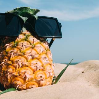 Pineapples sunglasses wallpaper