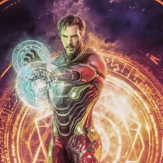 Iron Man and Doctor Strange Hd Android wallpaper