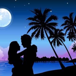 Desktop loving couple wallpaper