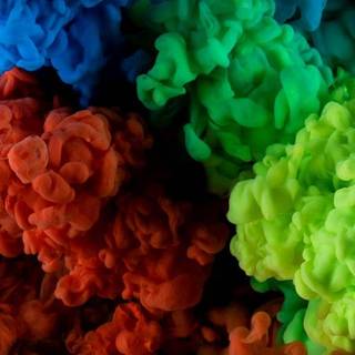 Color smoke wallpaper