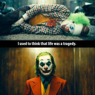 Joker quote Joaquin Phoenix wallpaper