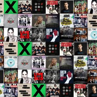 Black collage laptop wallpaper