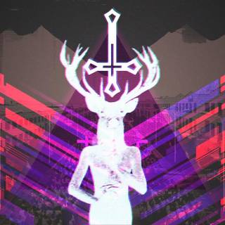 Purple glitch wallpaper