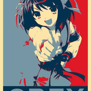 Melancholic anime girl wallpaper