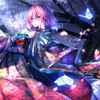 Anime girls kimono wallpaper
