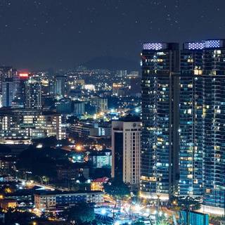 Los Angeles starry night wallpaper