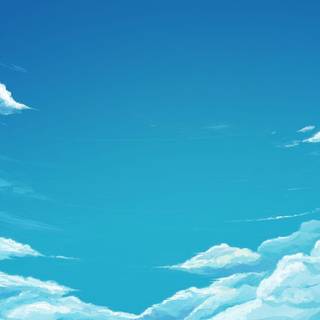 Hd sky anime wallpaper