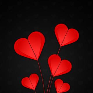 Black heart iPhone wallpaper
