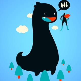 Cute dragon iPhone wallpaper