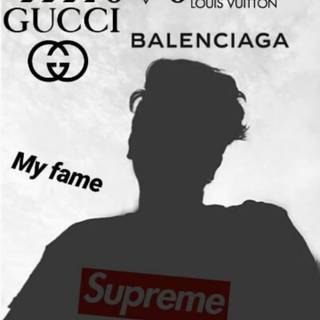 Gucci and Balenciaga wallpaper
