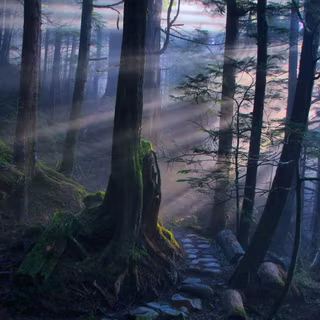 Mystical landscape wallpaper