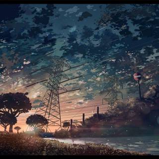 Aesthetic desktop anime wallpaper