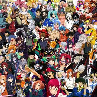 Anime collage 90s wallpaper
