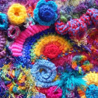 Crochet wallpaper