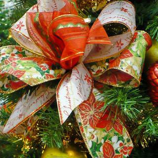 Cool Christmas bow wallpaper