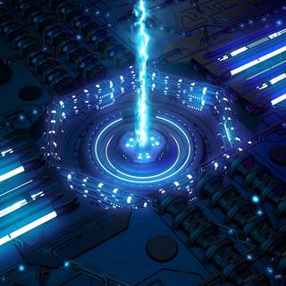3d laser light desktop wallpaper