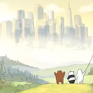 We Bare Bear Hd desktop wallpaper