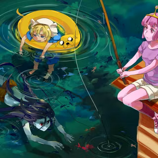 Finn X Marceline anime wallpaper