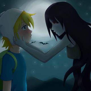 Finn X Marceline anime wallpaper