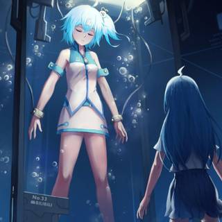 Anime cyborg girl wallpaper