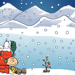 The Peanuts winter wallpaper