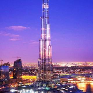 Night Burj Khalifa mobile wallpaper