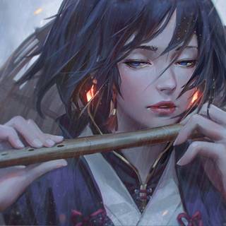 Anime realistic wallpaper