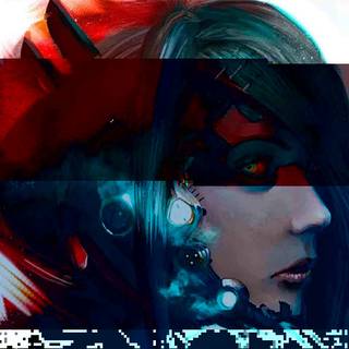 Glitch girls wallpaper