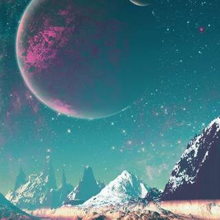 Fantasy landscape phone wallpaper