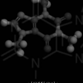 Coffee molecule mobile wallpaper