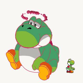 Fat Yoshi wallpaper