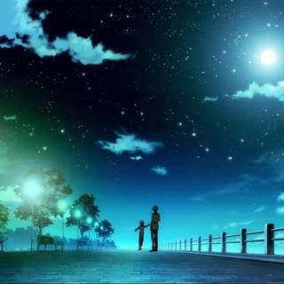Aesthetic sky Hd anime wallpaper