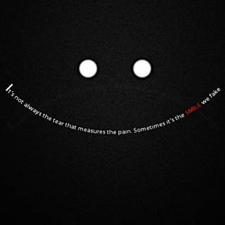 Fake anime smile wallpaper